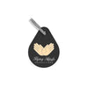 Branded Promotional RECYCLED DELUXE KEYRING LONG TEAR DROP HIGH QUALITY KEYRING Keyring From Concept Incentives.