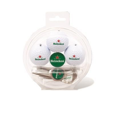 Branded Promotional DO-NUT 9 3 BALL GOLF SET Golf Gift Set From Concept Incentives.