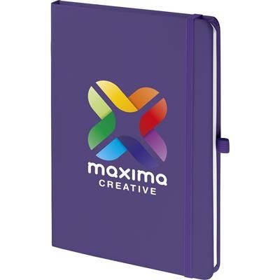 Branded Promotional MOOD SOFTFEEL NOTE BOOK COLOUR with Full Colour Print Jotter From Concept Incentives.