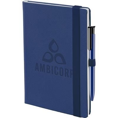 Branded Promotional DENIM COLOUR NOTE BOOK Notebook from Concept Incentives.