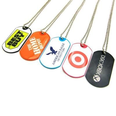 Branded Promotional FULL COLOUR EPOXY DOMED DOG TAG Dog Tag From Concept Incentives.