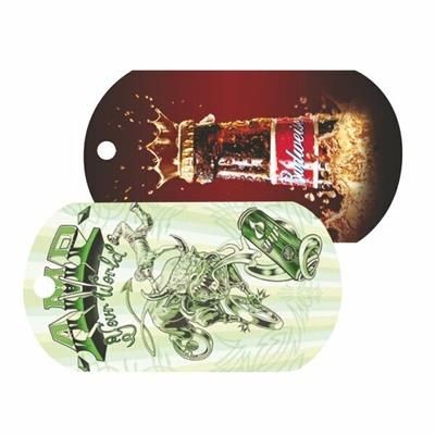 Branded Promotional FULL COLOUR PLASTIC BALL CHAIN DOG TAG with Qr Code Dog Tag From Concept Incentives.