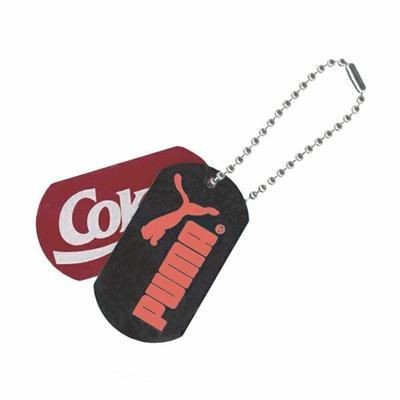 Branded Promotional PAD PRINTED BALL CHAIN DOG TAG Dog Tag From Concept Incentives.