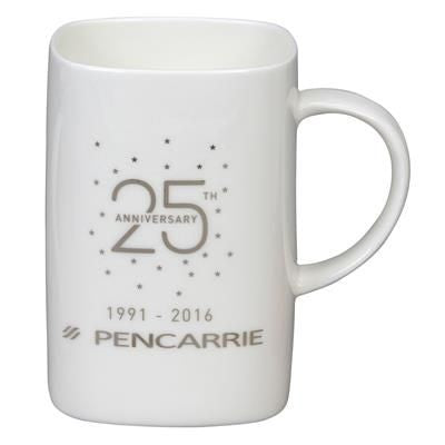 Branded Promotional DORSET BONE CHINA MUG in White Mug From Concept Incentives.