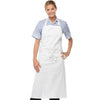 Branded Promotional DENNYS COTTON BIB APRON in White Apron From Concept Incentives.