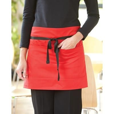 Branded Promotional DENNYS SHORT BAR APRON with Pocket Apron From Concept Incentives.