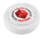 Branded Promotional SNAP ROUND ERASER in White Pencil Eraser From Concept Incentives.