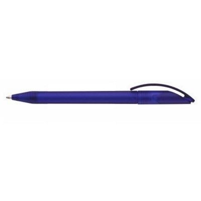 Branded Promotional PRODIR TWIST ACTION BALL PEN in Blue Frosted Finish Pen From Concept Incentives.