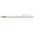 Branded Promotional PRODIR TWIST ACTION BALL PEN in White Polished Finish with Silver Chrome Metal Nose Cone Pen From Concept Incentives.