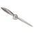 Branded Promotional PROPELLER LETTER OPENER in Brushed Silver Metal Finish Letter Opener From Concept Incentives.