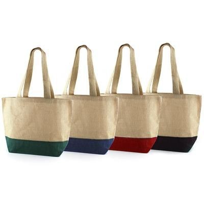 Branded Promotional DUBU JUTE SHOPPER TOTE BAG Bag From Concept Incentives.
