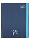 Branded Promotional DUO MANAGEMENT DESK DIARY Diary in Blue from Concept Incentives.