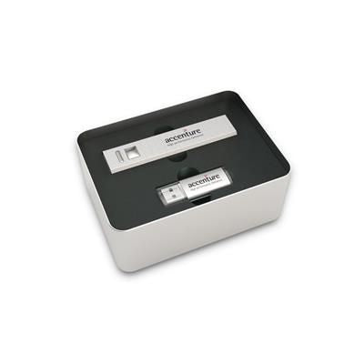 Branded Promotional DUO POWERBANK AND USB GIFT SET Charger From Concept Incentives.