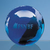 Branded Promotional BLUE OCEAN GLASS GLOBE PAPERWEIGHT Paperweight From Concept Incentives.