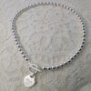 Branded Promotional MESSINA SILVER PLATED METAL BALL NECKLACE Jewellery From Concept Incentives.