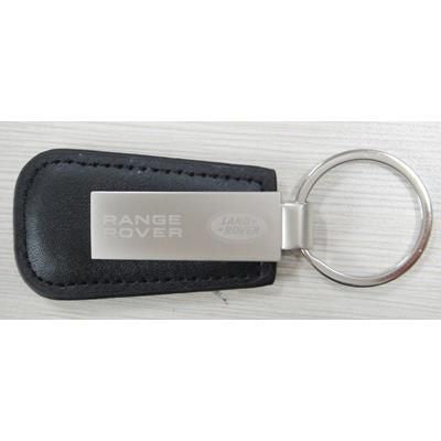 Branded Promotional BLACK PU KEYRING Keyring From Concept Incentives.