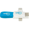 Branded Promotional MAGNETIC CROSS USB CABLE KEYRING - 3-IN-1 Cable From Concept Incentives.