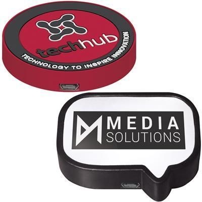 Branded Promotional BESPOKE PVC CORDLESS CHARGER Charger From Concept Incentives.