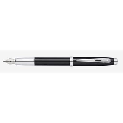 Branded Promotional SHEAFFER 100 BLACK LACQUER FOUNTAIN PEN Pen From Concept Incentives.