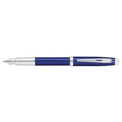 Branded Promotional SHEAFFER 100 BLUE LACQUER FOUNTAIN PEN Pen From Concept Incentives.