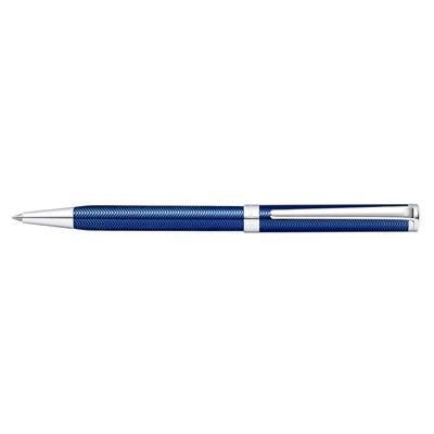 Branded Promotional SHEAFFER INTENSITY DEEP ETCHED BLUE LACQUER BALL PEN Pen From Concept Incentives.