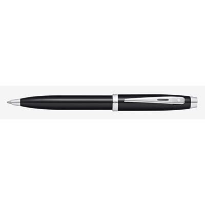 Branded Promotional SHEAFFER 100 BLACK LACQUER BALL PEN Pen From Concept Incentives.