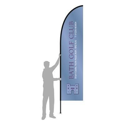 Branded Promotional 4500MM AIRFLAG FEATHER Feather Flag From Concept Incentives.