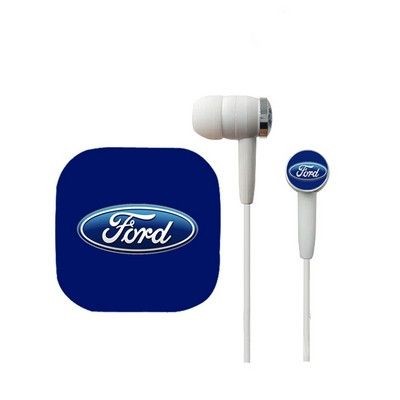 Branded Promotional PRINTED BOX PACKED EARBUDS Earphones From Concept Incentives.