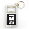 Branded Promotional SOFIA BOTTLE OPERER KEYRING BLACK Bottle Opener From Concept Incentives.