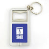 Branded Promotional SOFIA BOTTLE OPENER KEYRING in Blue Bottle Opener From Concept Incentives.