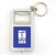 Branded Promotional SOFIA BOTTLE OPENER KEYRING in Blue Bottle Opener From Concept Incentives.