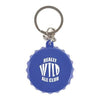 Branded Promotional BOTTLE LID KEYRING in Blue Bottle Opener From Concept Incentives.