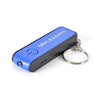 Branded Promotional BEXTON 2-IN-1 KEYRING in Blue Slim Keyring Torch Light with 1 LED of Illumination & Built in Mobile Torch From Concept Incentives.