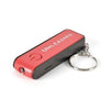 Branded Promotional BEXTON 2-IN-1 KEYRING in Red Slim Keyring Torch Light with 1 LED of Illumination & Built in Mobile P Torch From Concept Incentives.