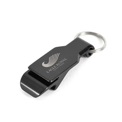 Branded Promotional TOGO BOTTLE OPENER in Black Bottle Opener From Concept Incentives.