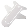 Branded Promotional AEROPLANE METAL BOOKMARK in Silver Bookmark From Concept Incentives.