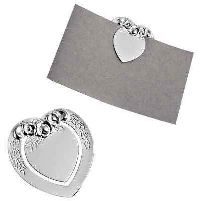 Branded Promotional METAL HEART BOOKMARK in Silver with Decorations Bookmark From Concept Incentives.