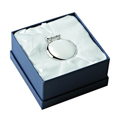 Branded Promotional SHELL SILVER RING METAL DESK CLOCK in Silver Clock From Concept Incentives.