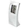 Branded Promotional ARCH DIGITAL METAL ALARM CLOCK in Silver Clock From Concept Incentives.