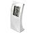 Branded Promotional ARCH DIGITAL METAL ALARM CLOCK in Silver Clock From Concept Incentives.