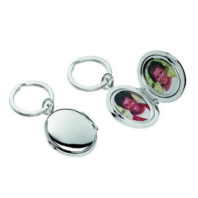 Branded Promotional HIS & HERS PHOTO FRAME KEYRING in Silver Photo Frame From Concept Incentives.