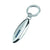 Branded Promotional ELLIPSE METAL KEYRING in Silver Keyring From Concept Incentives.