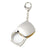 Branded Promotional EVOLUTION MAGNIFIER GLASS KEYRING in Silver Magnifier From Concept Incentives.