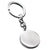 Branded Promotional METAL KEYRING in Silver with Round Tag Keyring From Concept Incentives.