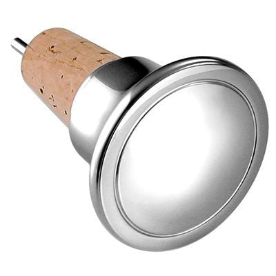 Branded Promotional METAL BOTTLE STOPPER in Silver with Cork Bottle Stopper From Concept Incentives.