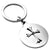 Branded Promotional METAL KEYRING with Cross in Silver Keyring From Concept Incentives.