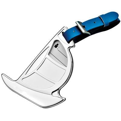 Branded Promotional METAL BOAT LUGGAGE TAG in Silver Luggage Tag From Concept Incentives.