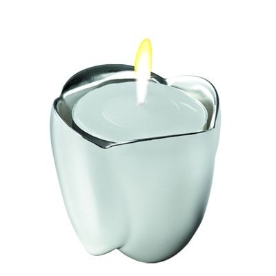 Branded Promotional FIORE METAL TEA LIGHT CANDLE HOLDER in Silver Candle Holder From Concept Incentives.