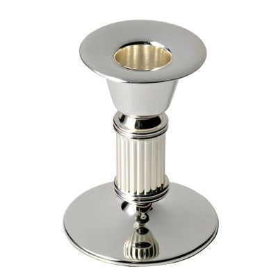 Branded Promotional SMALL METAL CANDLE STICK in Silver Candle Sticks From Concept Incentives.