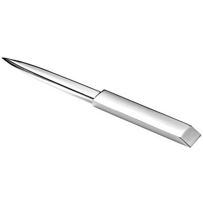 Branded Promotional METAL CLASSIC PAPER KNIFE LETTER OPENER in Silver Letter Opener From Concept Incentives.